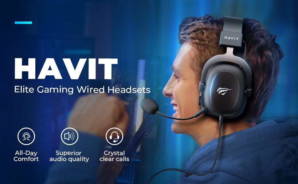 Headphone Fone de Ouvido Havit HV-H2002d, Gamer com Microfone