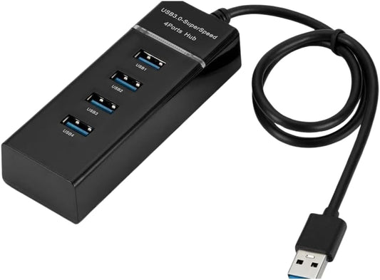 Expansor Hub Usb 3.0 4 Portas Com Led Super Rápido 5.0 Gbps