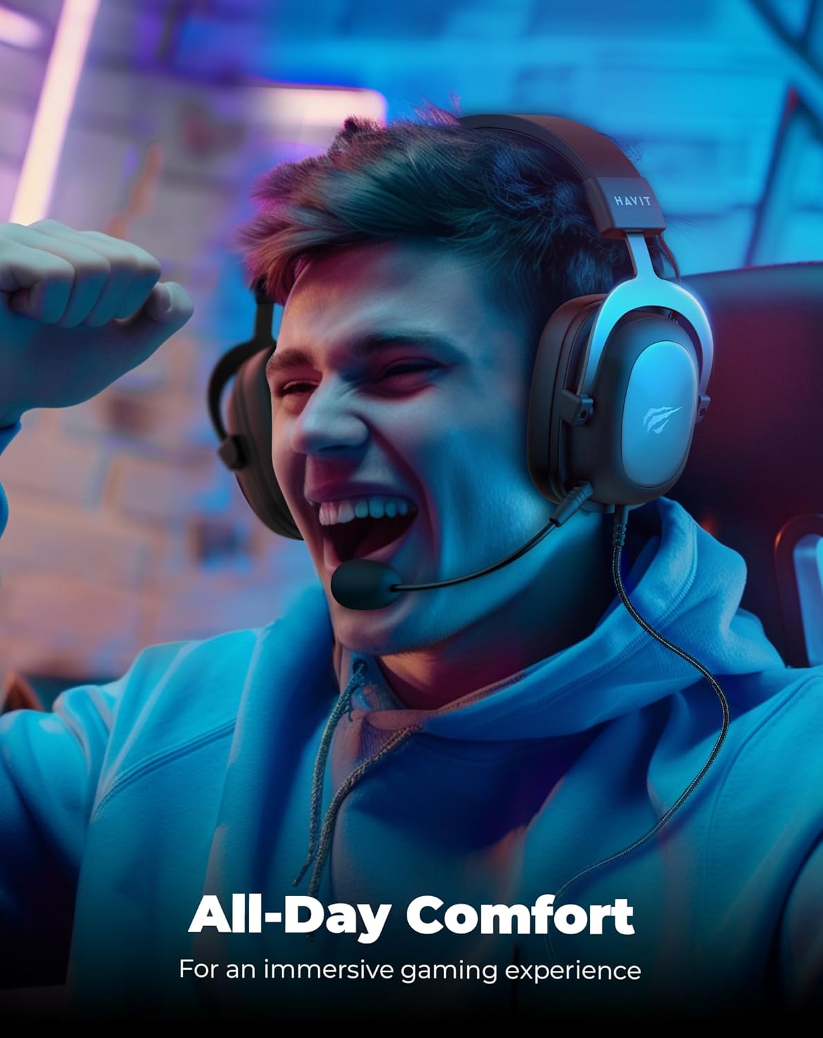 Headphone Fone de Ouvido Havit HV-H2002d, Gamer com Microfone