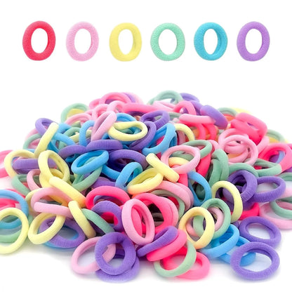 Rabicó 100 Xuxinha Elástico de Cabelo Kit Cores Doces Doces Infantil/Adulto
